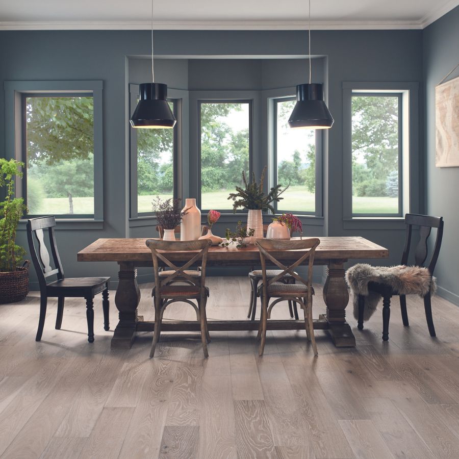 hardwood flooring in a Sherman Oaks dining room