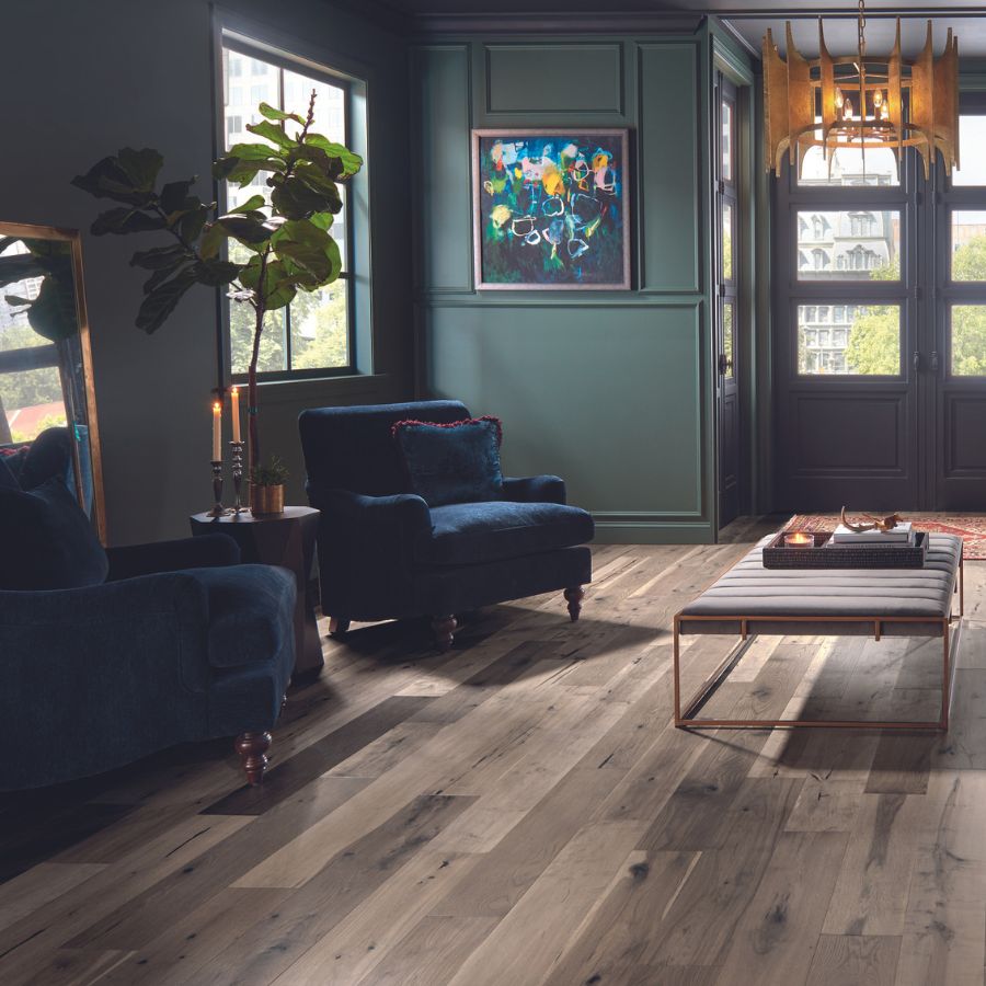 hardwood flooring in a Sherman Oaks living room